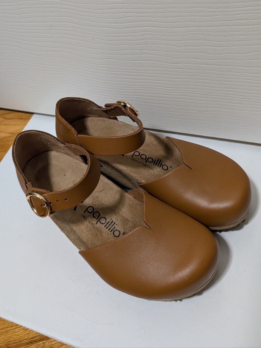 Birkenstock Papillio Mary Ring-Buckle Cognac Brown Tan Size 36 - Picture 2 of 7